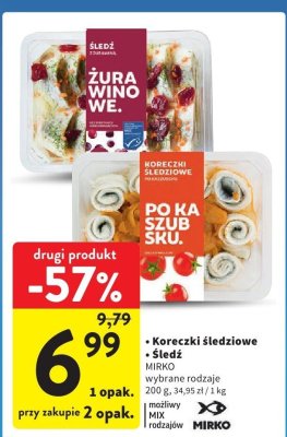Koreczki śledziowe MIRKO promocja w Intermarche