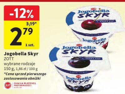 Jogobella Skyr ZOTT promocja w Intermarche