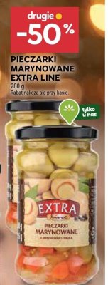 Pieczarki marynowane Extra Line promocja w Stokrotka