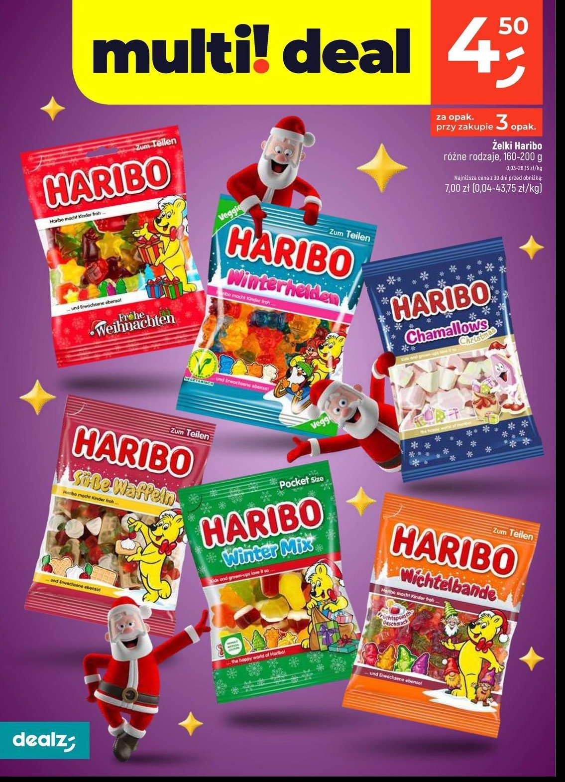 Pianki Haribo chamallows christmas promocja w Dealz