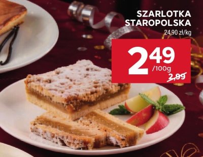 Szarlotka staropolska promocja w Stokrotka