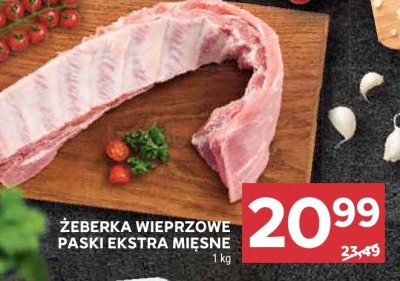 Żeberka wieprzowe paski ekstra mięsne promocja w Stokrotka