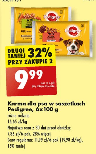 Karma dla psa wyb贸r smak贸w w sosie Pedigree promocja