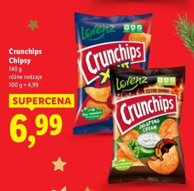 Chipsy Crunchips promocja w Lidl