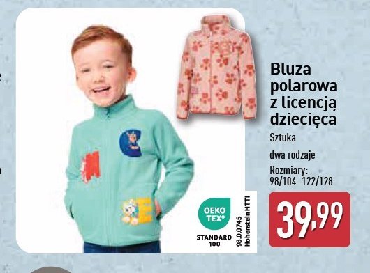 Bluza polarowa 98/104-122/128 Lily & dan promocja w Aldi