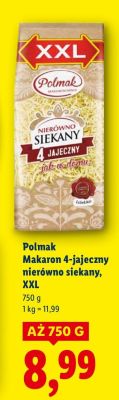 Makaron 4-jajeczny nierówno siekany, XXL promocja w Lidl