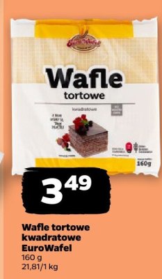 Wafle tortowe kwadratowe promocja w Netto