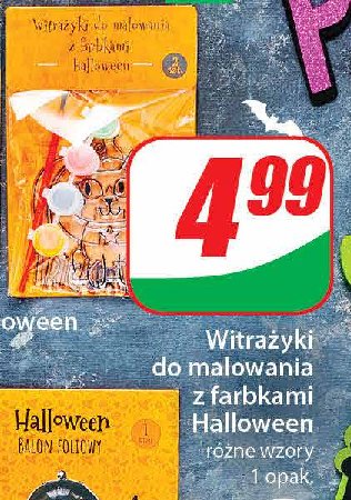 Witrażyki do malowania halloween promocja w Dino