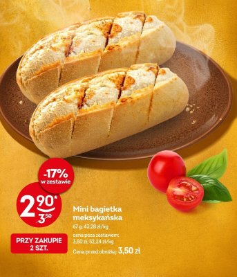 Pieczywo Mini bagietka meksykańska 67g promocja w Żabka