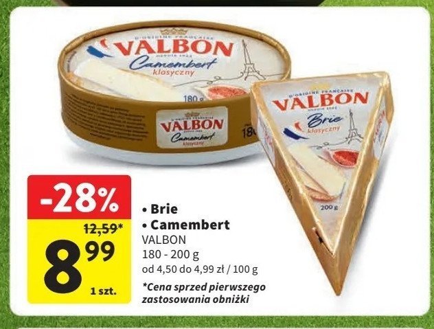 Ser camembert oryginalny Valbon promocja
