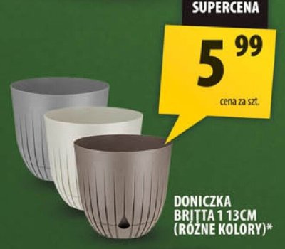 Doniczka Britta 1 13cm różne kolory promocja w Arhelan