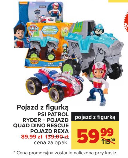 Pojazd psi patrol dino rescue Spin master promocja