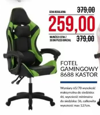 Fotel gamingowy KASTOR 8688 Abra Meble promocja