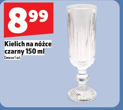 Kielich na nóżce czarny 150 ml promocja w TOPAZ