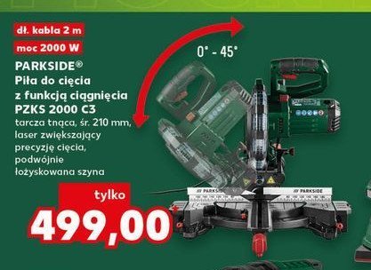 Piła do cięcia pzks 2000 c3 Parkside promocja w Kaufland