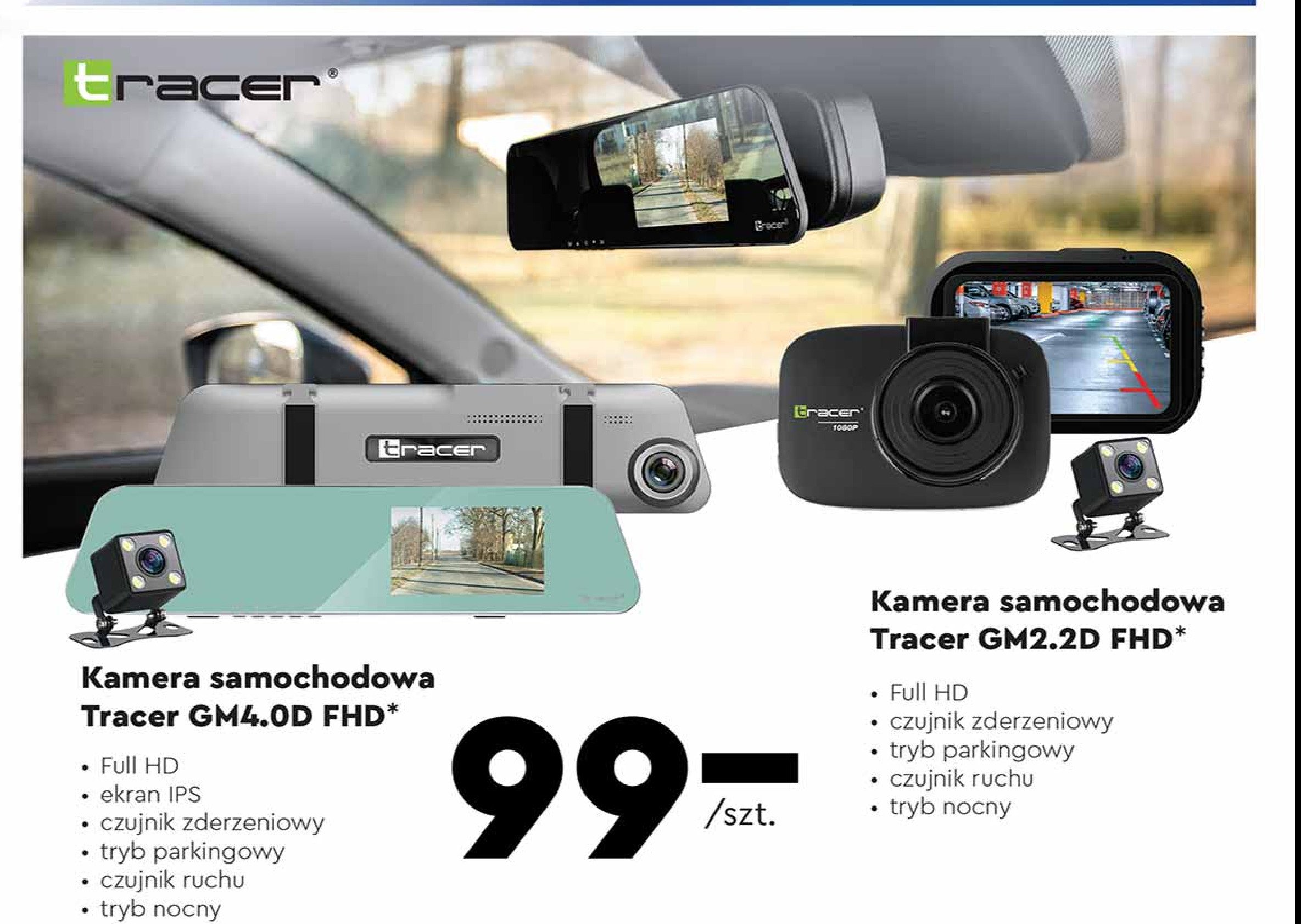 Kamera samochodowa gm2.2d Tracer promocja