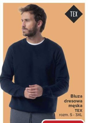 Bluza dresowa męska rozm. S - 3XL promocja w Carrefour