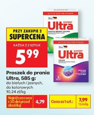 Proszek do prania Ultra 585g do białych i jasnych promocja w Biedronka