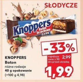 Baton dark Knoppers promocja
