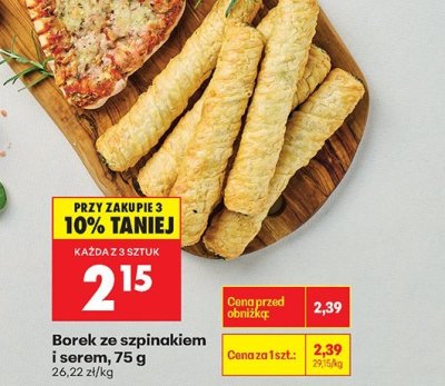 Borek ze szpinakiem i serem promocja w Biedronka
