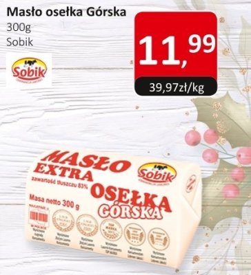 Masło osełka Górska Sobik promocja w Market Point