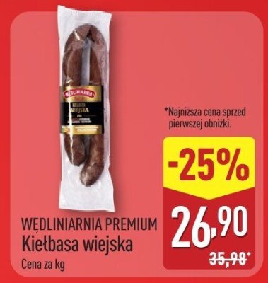 Kiełbasa wiejska  promocja w Aldi