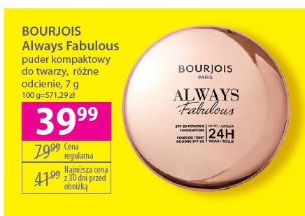 Puder matujący Bourjois always fabulous promocja