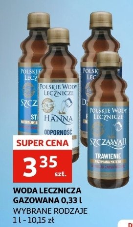 Woda lecznicza Polskie wody lecznicze hanna promocja