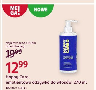 Od偶ywka do w艂os贸w emolientowa Happy care promocja