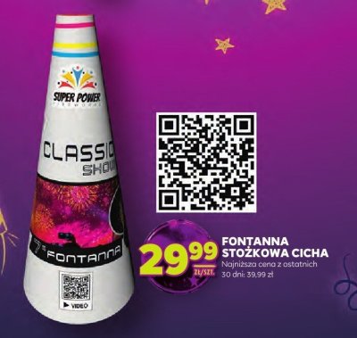 Fontanna stożkowa Cicha promocja w Stokrotka