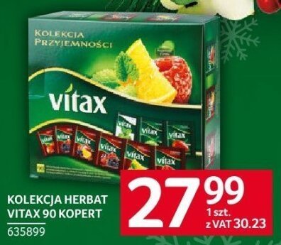 Herbata Kolekcja Vitax 90 kopert promocja w Selgros