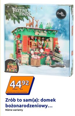Zrób to sam(a): domek bożonarodzeniowy Festive Finds promocja w Action