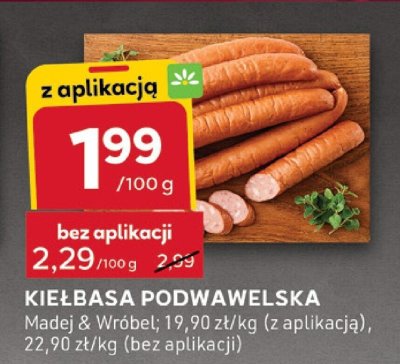 Kiełbasa podwawelska promocja w Stokrotka
