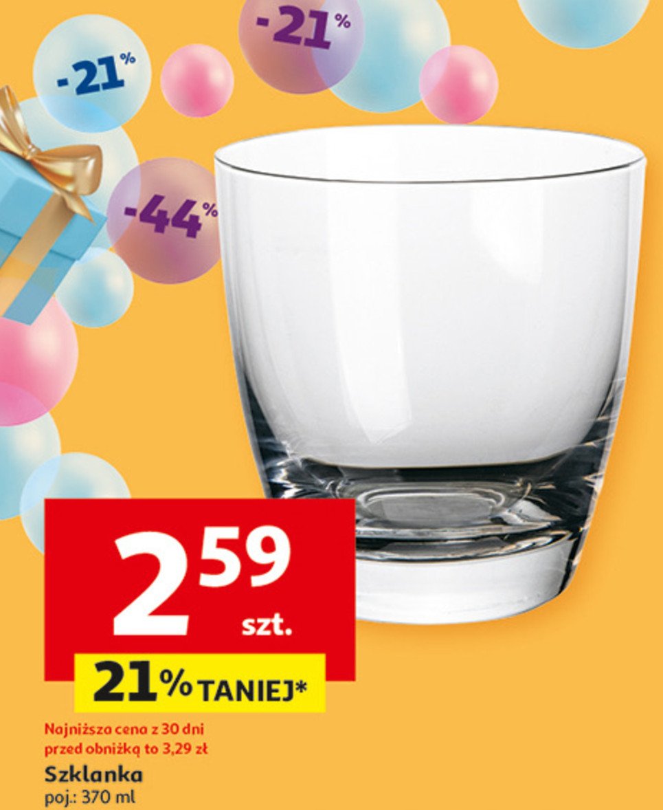 Szklanka 370 ml promocja w Auchan