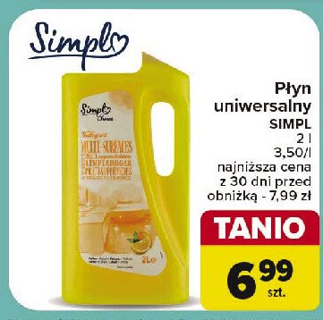 Płyn uniwersalny cytrynowy Simpl promocja