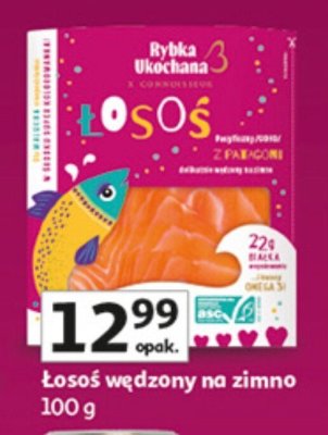 Łosoś wędzony na zimno promocja w Auchan