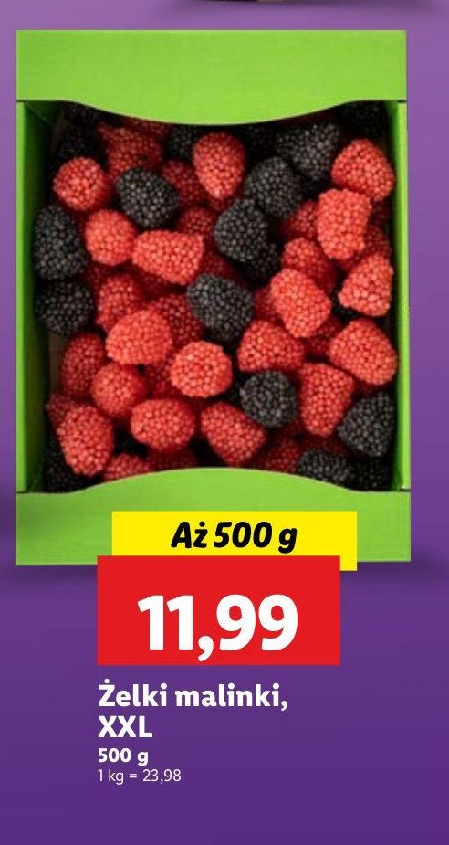 Żelki malinki promocja w Lidl