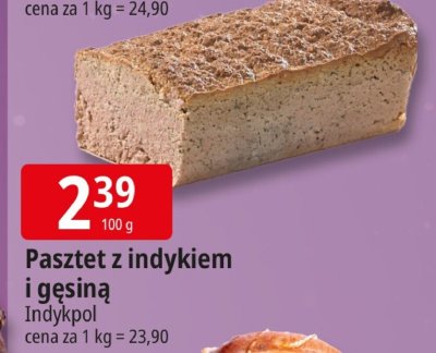 Pasztet z indykiem i gęsiną Indykpol promocja w Leclerc