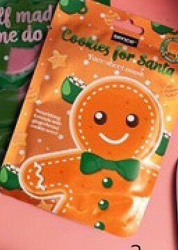 Maska odżywcza do twarzy Cookies for Santa o zapachu ciasteczek pierniczkowych Sence promocja w Rossmann