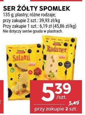 Ser żółty Spomlek Rodzynki Sułtańskie promocja w Stokrotka