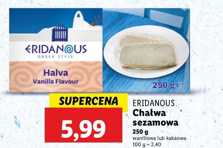Chałwa waniliowa Eridanous promocja