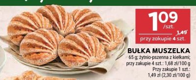 Bułka muszelka 65 g żytnie pszenną z kiełkami promocja w Stokrotka