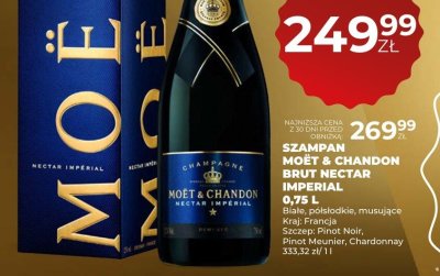 Szampan Moët & Chandon Brut Nectar Impérial 0,75 L promocja w Duży Ben