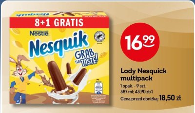 Lody Nesquick multipack promocja w Żabka