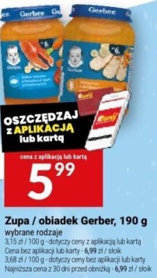 Zupa / obiadek Gerber 190 g wybrane rodzaje promocja w Twój Market