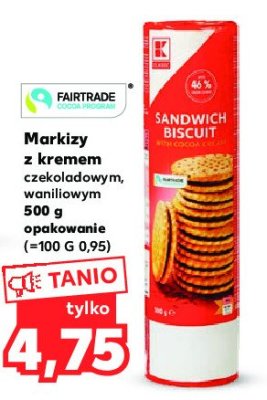 Markizy z nadzieniem czekoladowym K-classic promocja