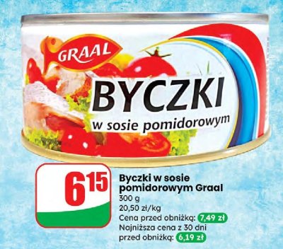 Byczki w sosie pomidorowym  promocja w Dino
