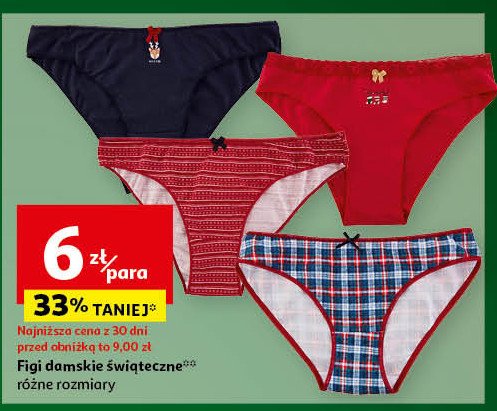 Figi damskie świąteczne promocja