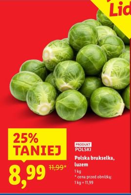 Brukselka Polska brukselka, luzem Lidl promocja w Lidl