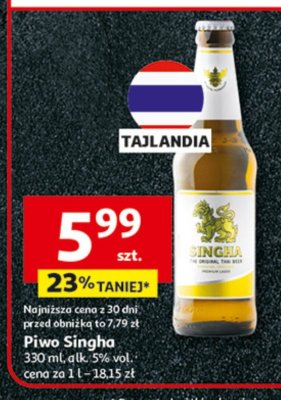 Piwo Singha promocja w Auchan